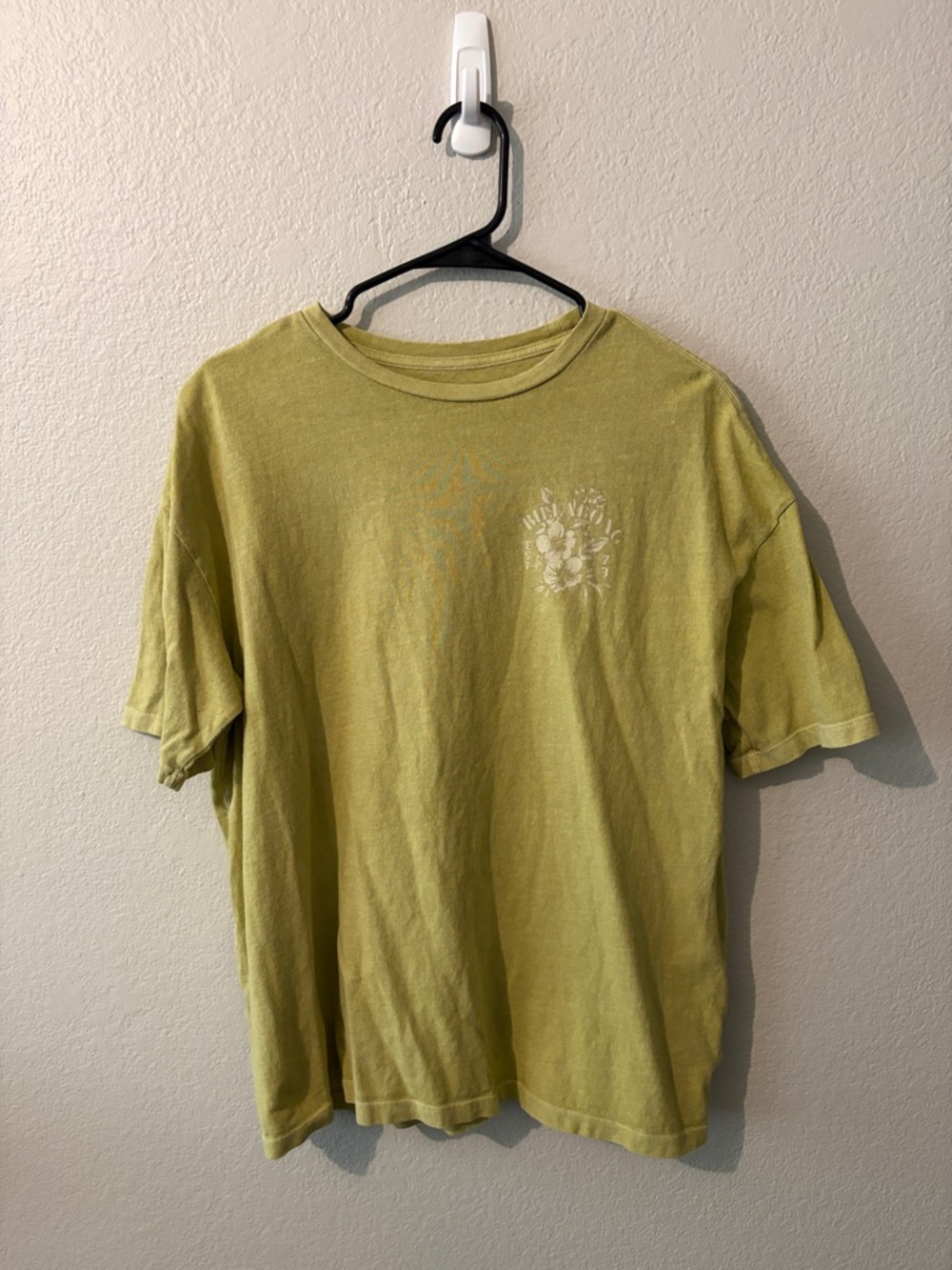 Billabong Chasing Sunshine Oversized Short Sleeve Tee in Faded Lime Green